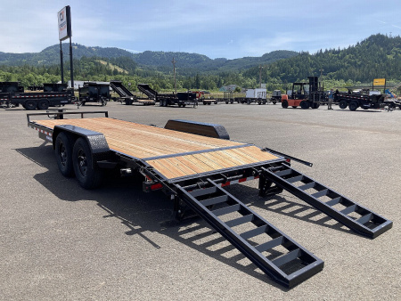New 2025 Sure-Trac 7x20 Equipment Flat Bed HD Ramps 14K GVWR