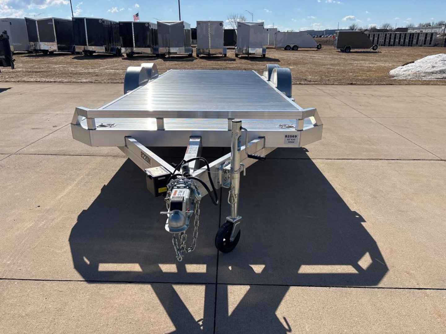 New 2025 Aluma 8220H-TA-EL-R-RTD Utility Trailer