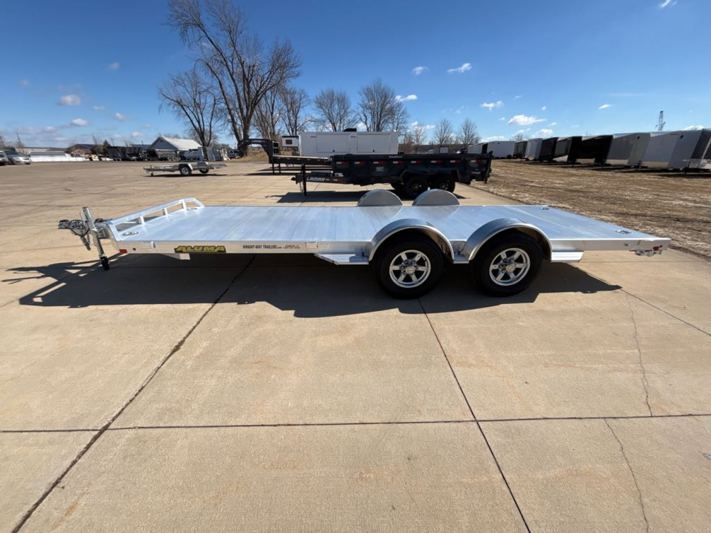 New 2025 Aluma 8220H-TA-EL-R-RTD Utility Trailer
