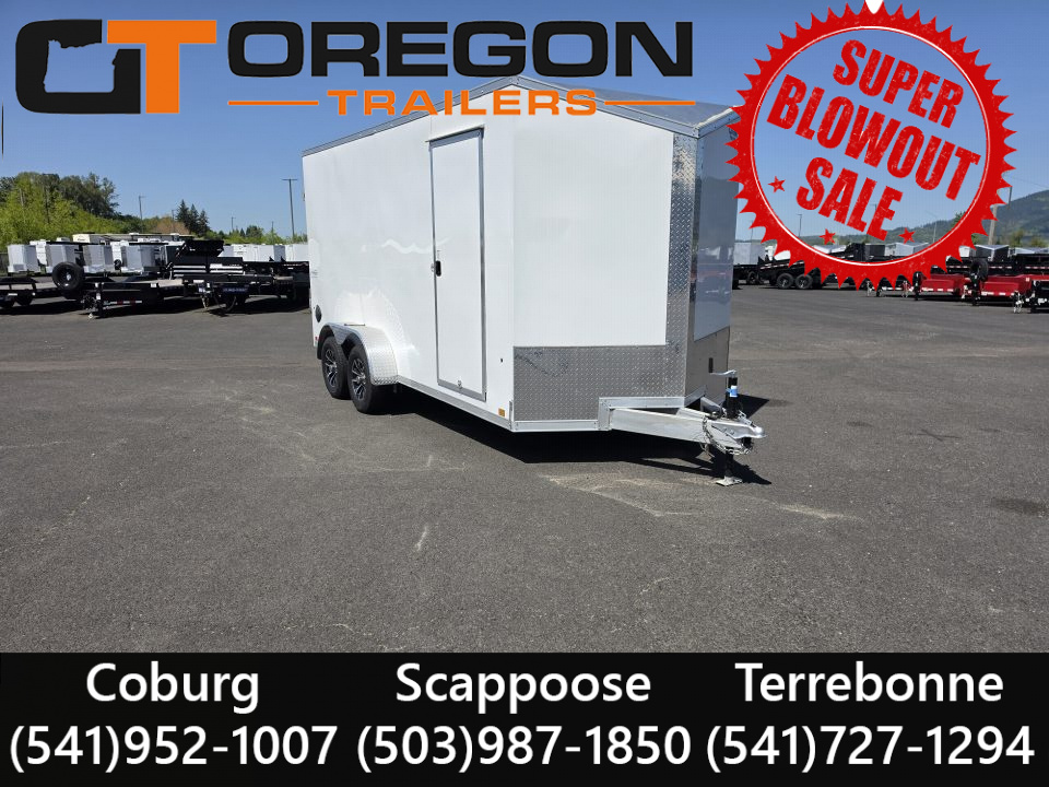 New 2024 Look Trailers 7x16 Aluminum Enclosed Trailer 7k GVWR