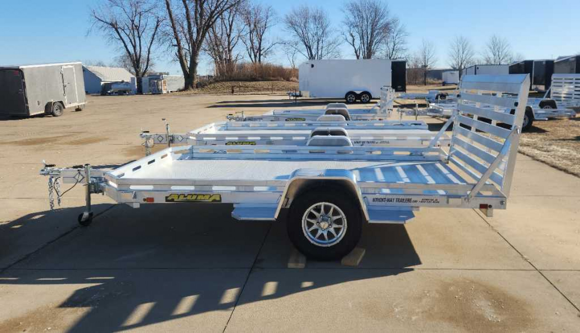 New 2025 Aluma 7712H-S-TG Utility Trailer