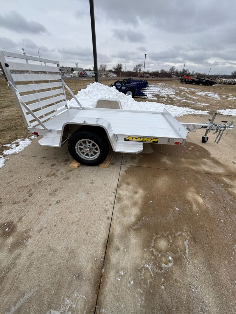 New 2026 Aluma 638S-TG Utility Trailer