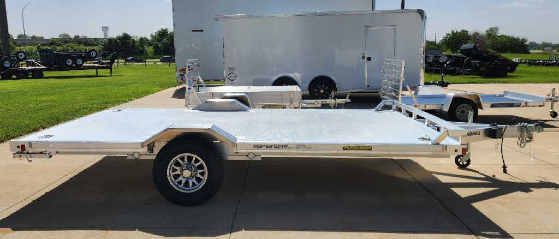 New Aluma 102"X15' WB SINGLE AXLE ALUMINUM Utility Trailer
