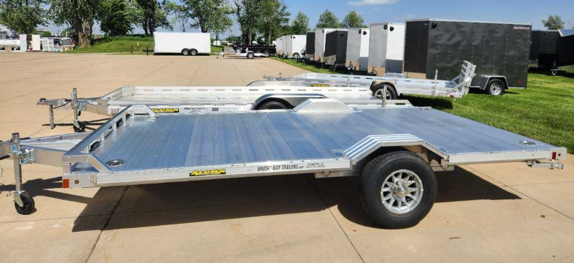 New Aluma 102"X15' WB SINGLE AXLE ALUMINUM Utility Trailer