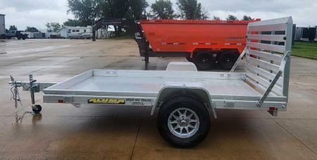 New Aluma HEAVY SINGLE AXLE STRT TAILGATE Utility Trailer