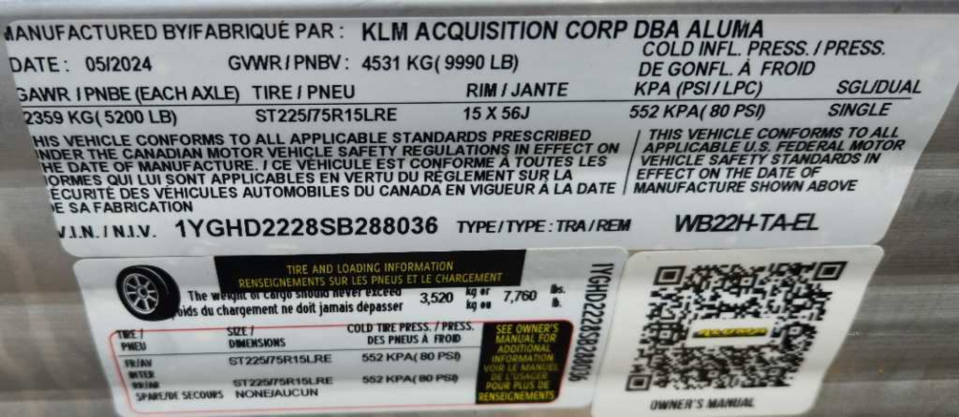 New 2025 Aluma 102"X22' HD WIDE BODY TANDEM Utility Trailer