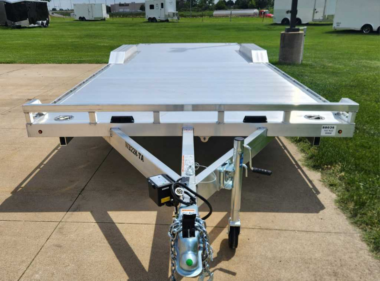 New 2025 Aluma 102"X22' HD WIDE BODY TANDEM Utility Trailer