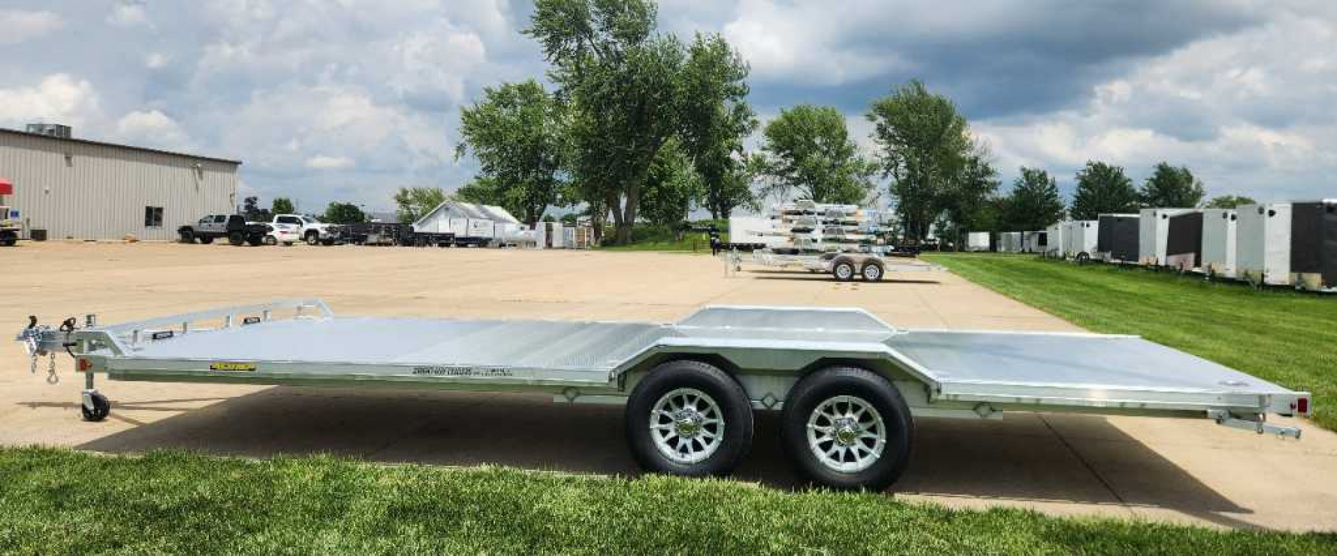 New 2025 Aluma 102"X22' HD WIDE BODY TANDEM Utility Trailer