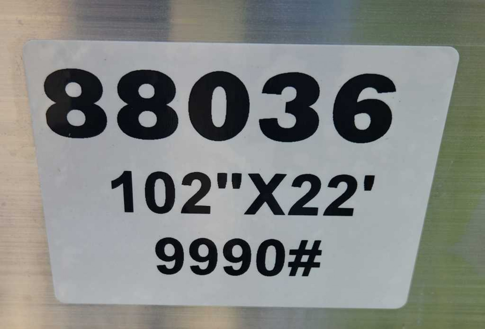 New 2025 Aluma 102"X22' HD WIDE BODY TANDEM Utility Trailer