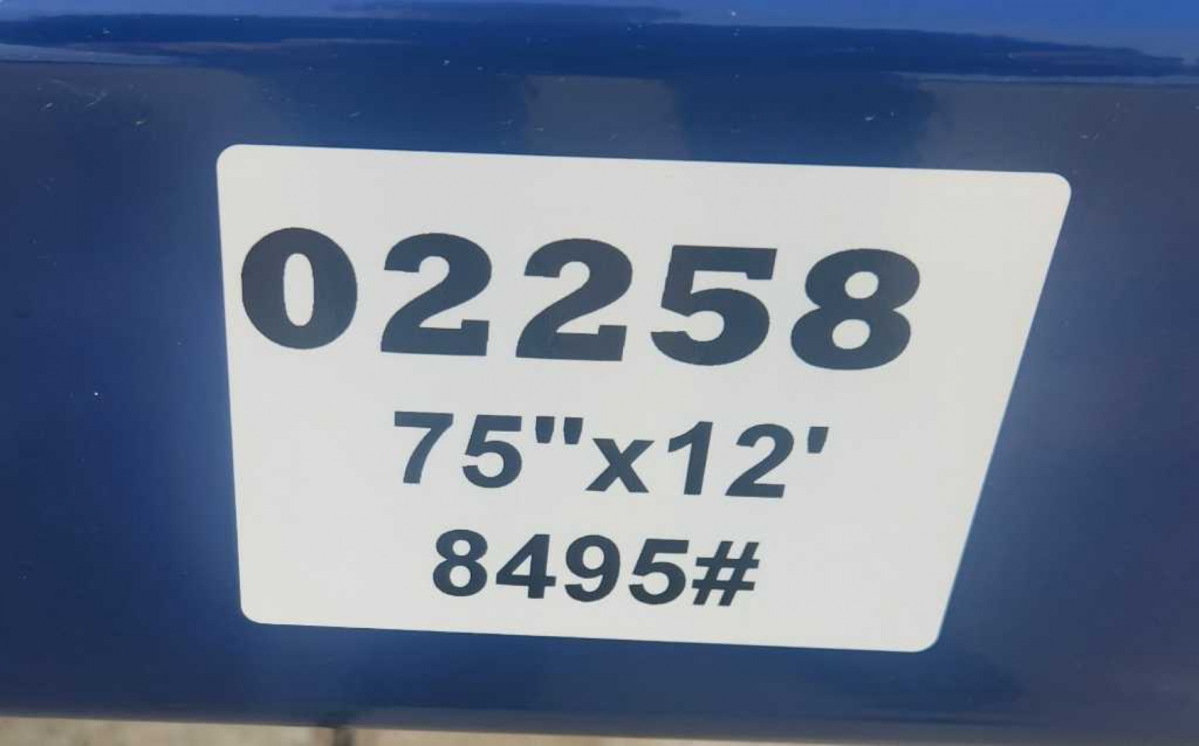 New 2024 Air Tow 75"X12' GROUND LEVEL LOADING UTILITY Specialty Trailer