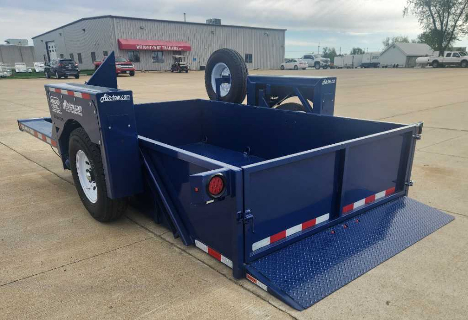 New 2024 Air Tow 75"X12' GROUND LEVEL LOADING UTILITY Specialty Trailer