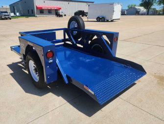 New 2024 Air Tow 52"x8'6" GROUND LEVEL LOADING FLATBED Specialty Trailer