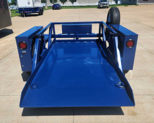 New 2024 Air Tow 52"x8'6" GROUND LEVEL LOADING FLATBED Specialty Trailer