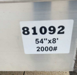 New 2024 Aluma 54"X8' SINGLE Utility Trailer