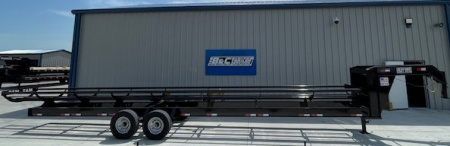 New 2025 MAY 36' ROUND BALE HAY DUMP TRAILER, (2) 7000lb TANDEM AXLES ,(ON ORDER)