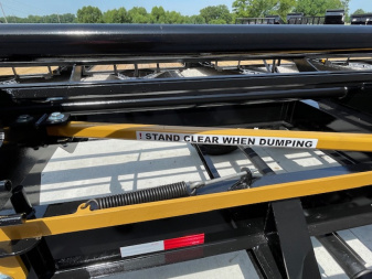 New 2025 MAY 36' ROUND BALE HAY DUMP TRAILER, (2) 7000lb TANDEM AXLES ON ORDER