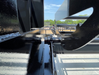 New 2025 MAY 36' ROUND BALE HAY DUMP TRAILER, (2) 7000lb TANDEM AXLES ON ORDER