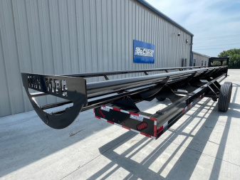 New 2025 MAY 36' ROUND BALE HAY DUMP TRAILER, (2) 7000lb TANDEM AXLES ON ORDER