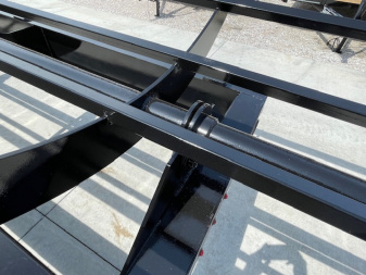 New 2025 MAY 36' ROUND BALE HAY DUMP TRAILER, (2) 7000lb TANDEM AXLES ON ORDER