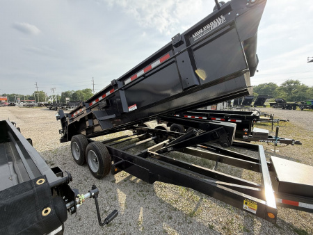 New 2026 BEHNKE ENTERPRISES LPD83X16E802 DUMP TRAILER 83X16 TA 24" SIDES (GVW:16000) BLACK