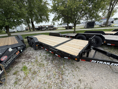 New 2026 PJ Trailer Tilt Trailer T6202 83X20 TA Partial Tilt (GVW:14000) BLACK