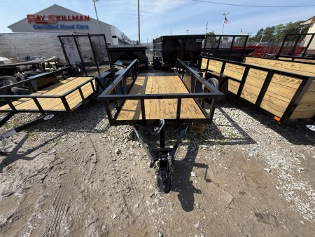 New 2025 AMO UF121 Equipment Trailer 60x12 SA TILT (GVW:7000) BLACK