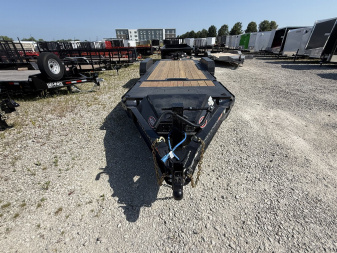 New 2025 Rawmaxx G7X20BP14K Tilt Trailer 83X20 TA Gravity Partial Tilt (GVW:14000) JET BLACK