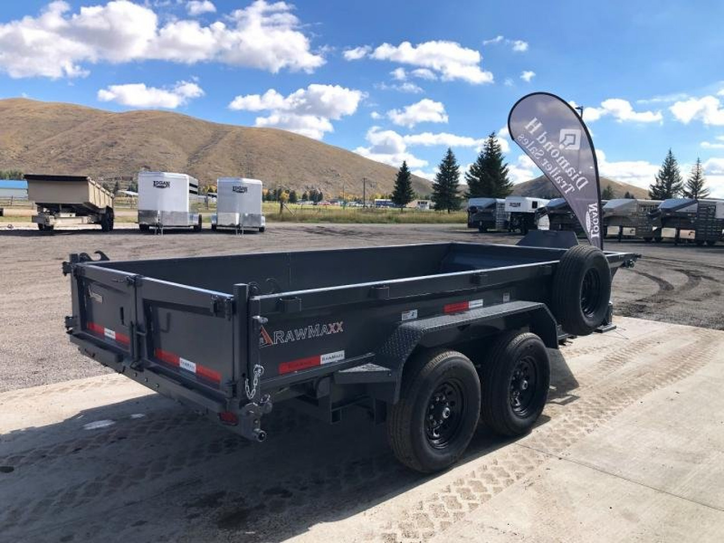 New 2024 RawMaxx GDX 7x14 Dump Trailer