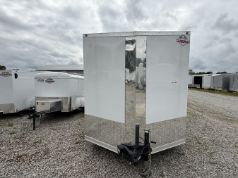 New 2025 Cargo Mate EHW718TA2 Enclosed Cargo Trailer 7x18 TA RAMP DOOR (GVW:14000) WHITE