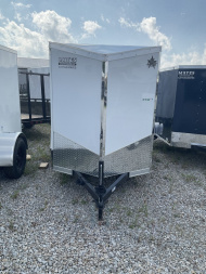 New 2025 US Cargo ULAFT58SA Cargo / Enclosed Trailer 5X8 SA DOOR (GVW:2990) WHITE