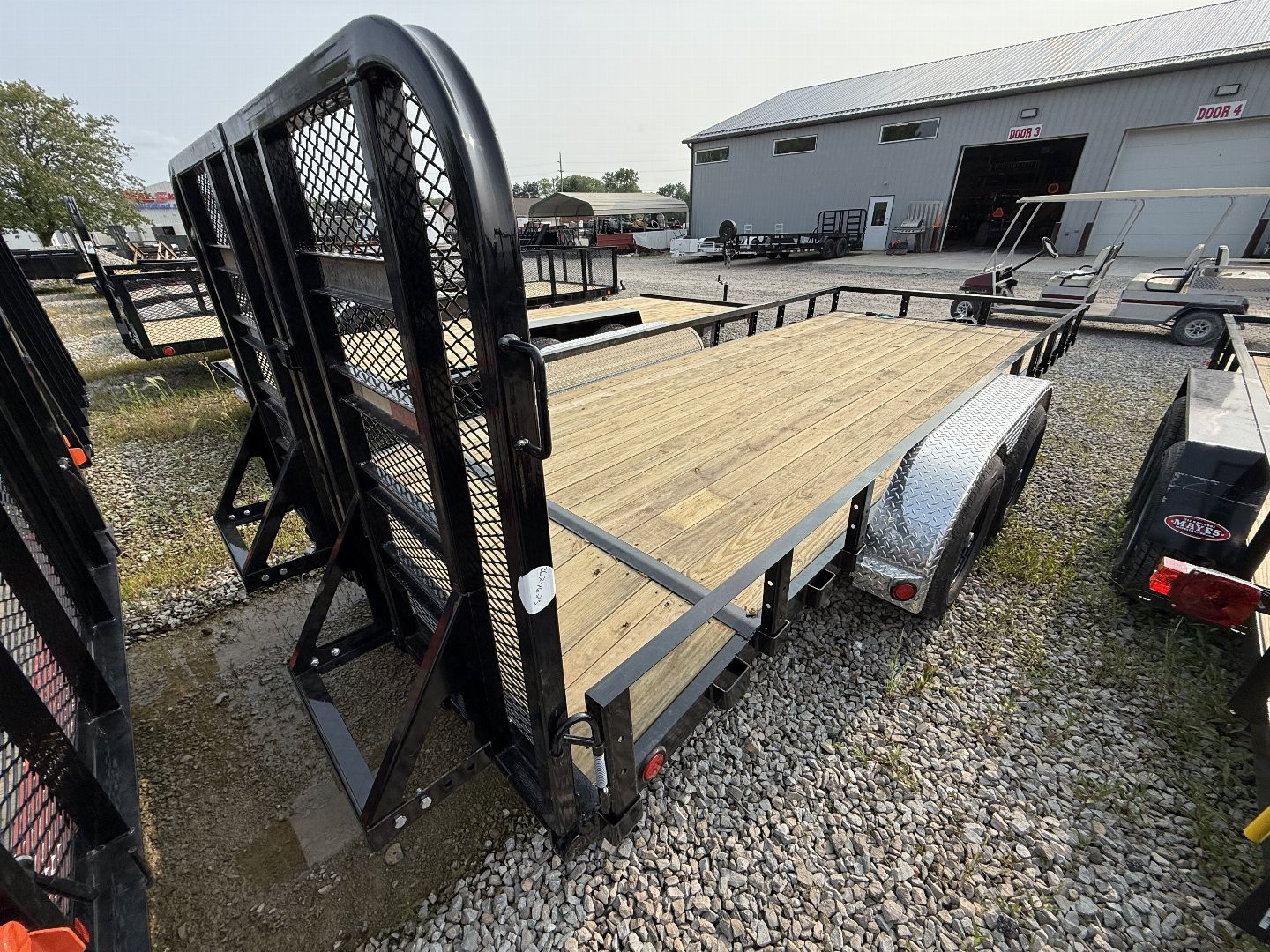 New 2026 PJ Trailers UL182 Utility Trailer 83X18 TA DOVETAIL W/ HD GATE (GVW:9899) BLACK