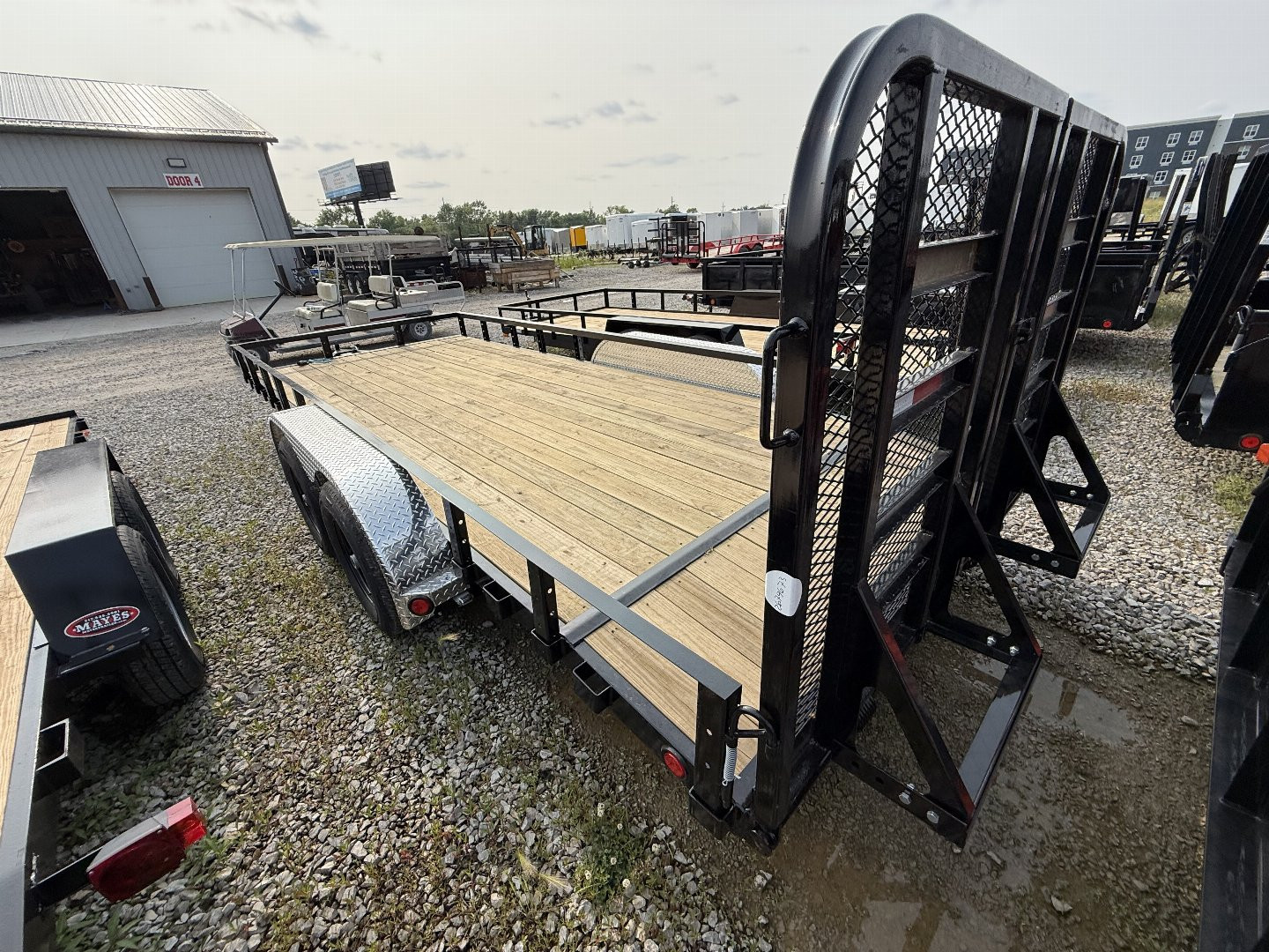 New 2026 PJ Trailers UL182 Utility Trailer 83X18 TA DOVETAIL W/ HD GATE (GVW:9899) BLACK