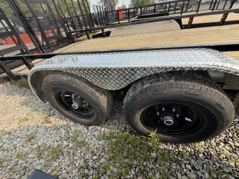 New 2026 PJ Trailers UL182 Utility Trailer 83X18 TA DOVETAIL W/ HD GATE (GVW:9899) BLACK