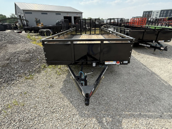 New 2026 PJ Trailers UL202 Utility Trailer 83X20 TA DOVETAIL (GVW:7000) BLACK METAL SIDES