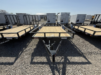 New 2025 PJ TRAILERS U8141 Utility Trailer 83X14 SA STRAIGHT DECK (GVW:2995)BLACK