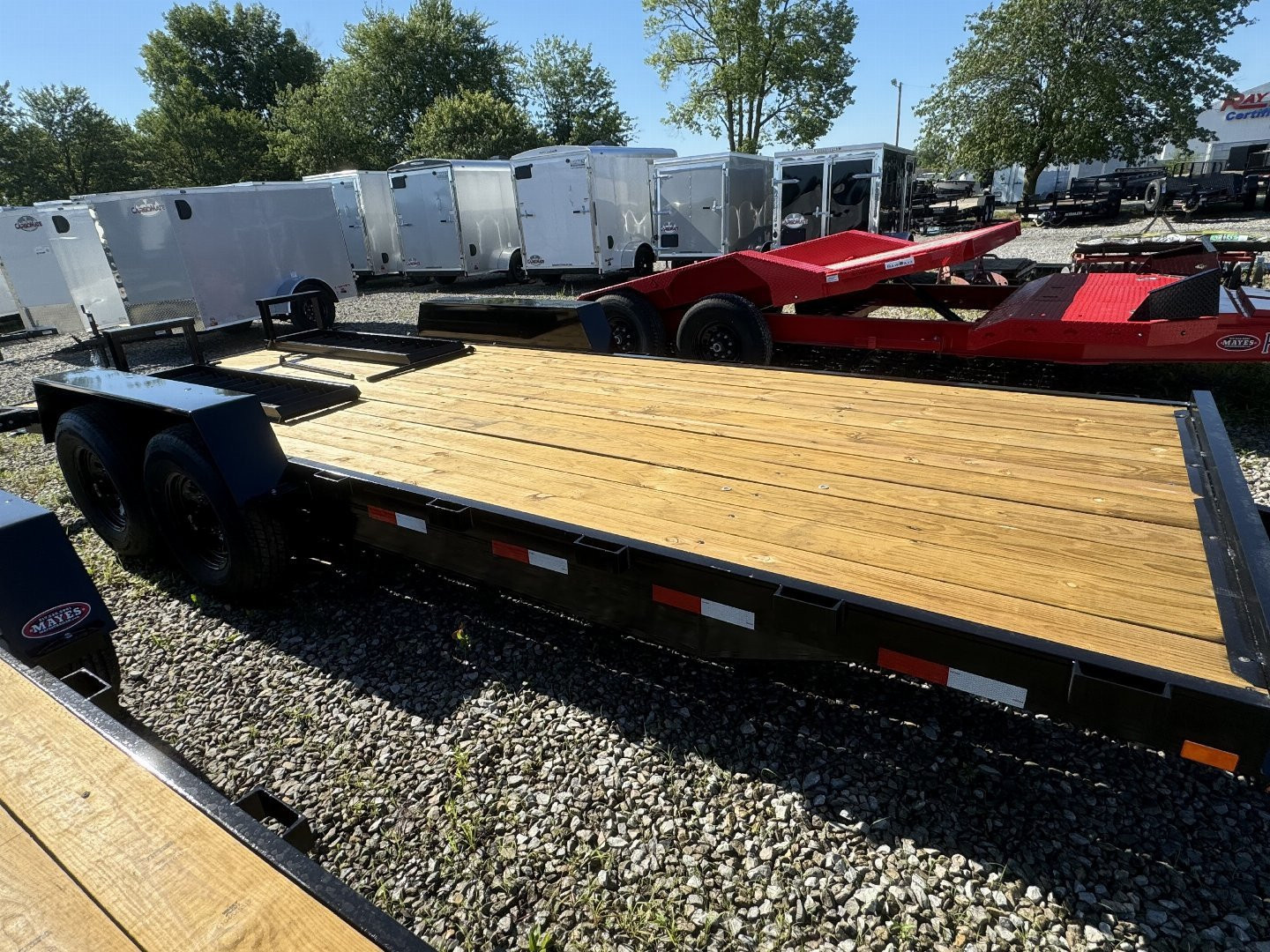 New 2025 AMO UG202 Equipment Trailer 82X20 TA STAND UP RAMPS (GVW:14000)