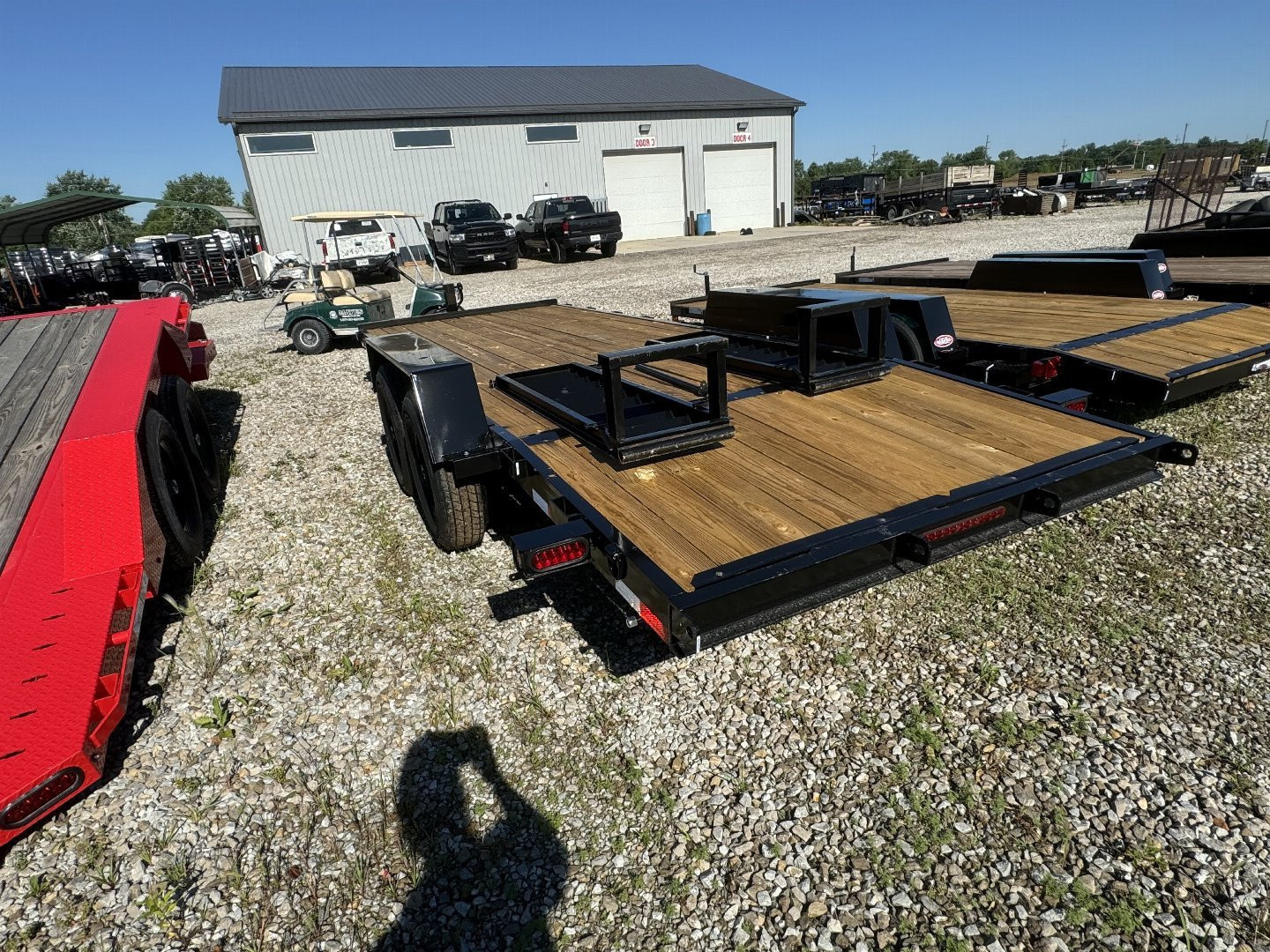 New 2025 AMO UG202 Equipment Trailer 82X20 TA STAND UP RAMPS (GVW:14000)