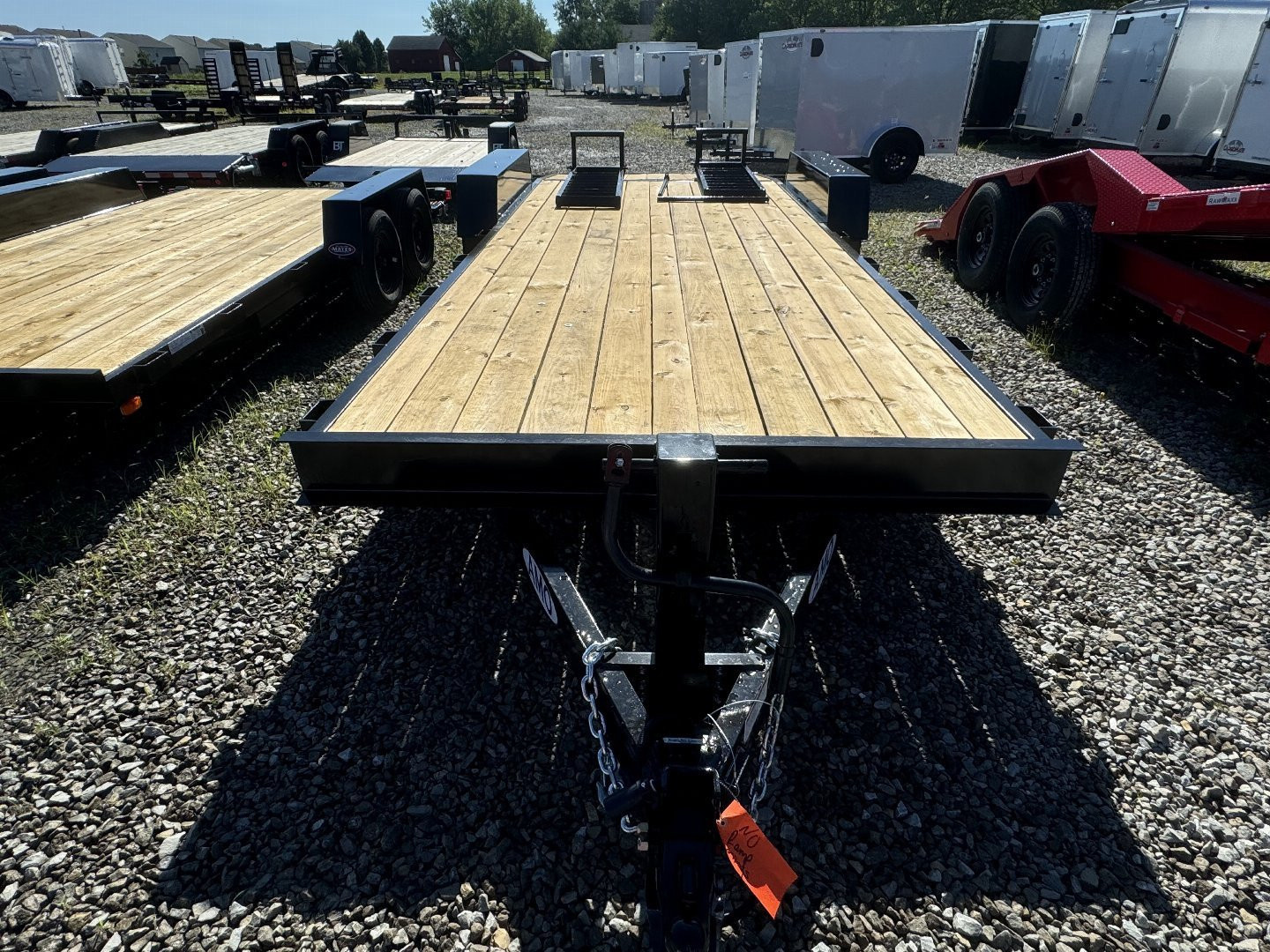 New 2025 AMO UG202 Equipment Trailer 82X20 TA STAND UP RAMPS (GVW:14000)