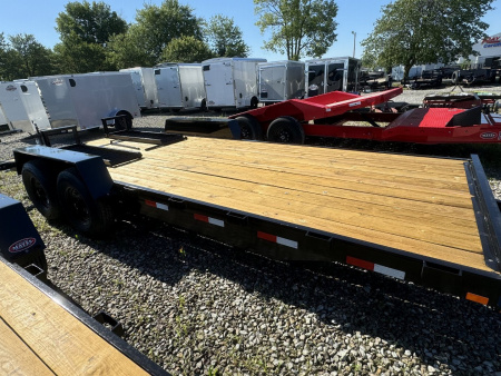 New 2025 AMO UG202 Equipment Trailer 82X20 TA STAND UP RAMPS (GVW:14000)