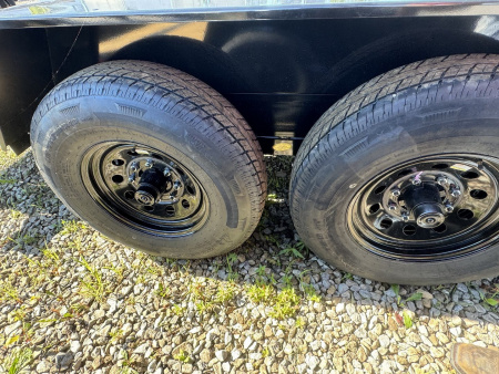 New 2025 AMO UG202 Equipment Trailer 82X20 TA STAND UP RAMPS (GVW:14000)