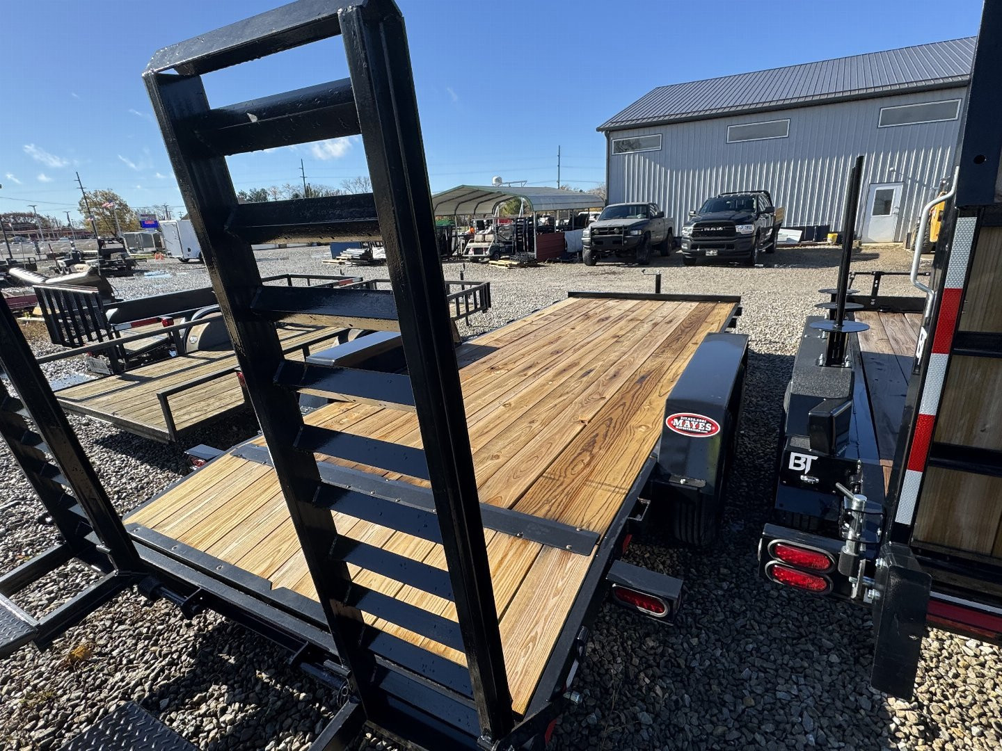 New 2025 AMO UC182 Equipment Trailer 82X18 TA DOVETAIL (GVW:9990) STAND UP RAMPS