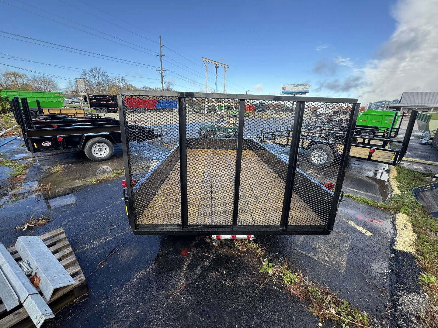 New 2025 AMO US121 Utility Trailer 76X12 SA LOWSIDE-STEEL SIDE(GVW:2990)BLACK