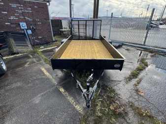 New 2025 AMO US121 Utility Trailer 76X12 SA LOWSIDE-STEEL SIDE(GVW:2990)BLACK