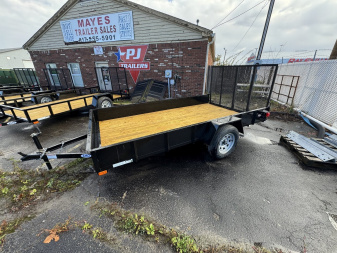 New 2025 AMO US121 Utility Trailer 76X12 SA LOWSIDE-STEEL SIDE(GVW:2990)BLACK