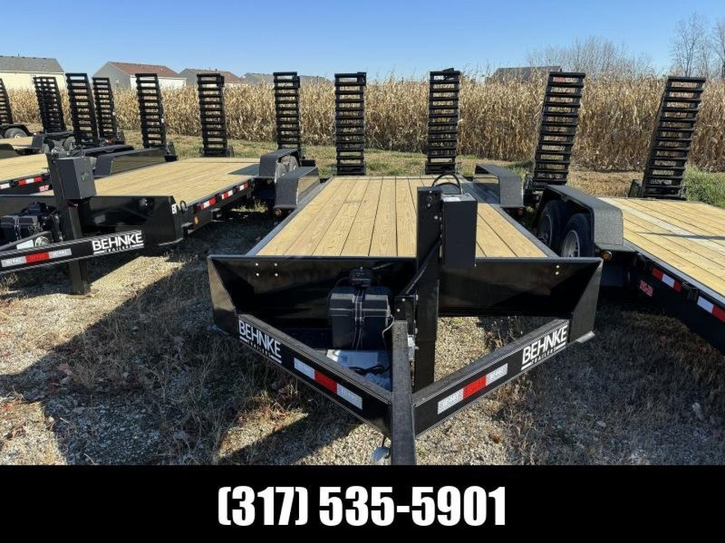 New 2024 Behnke CBCT2016E-S Equipment Trailer 83X20 TA BEAVERTAIL W/RAMPS (GVW:16000)