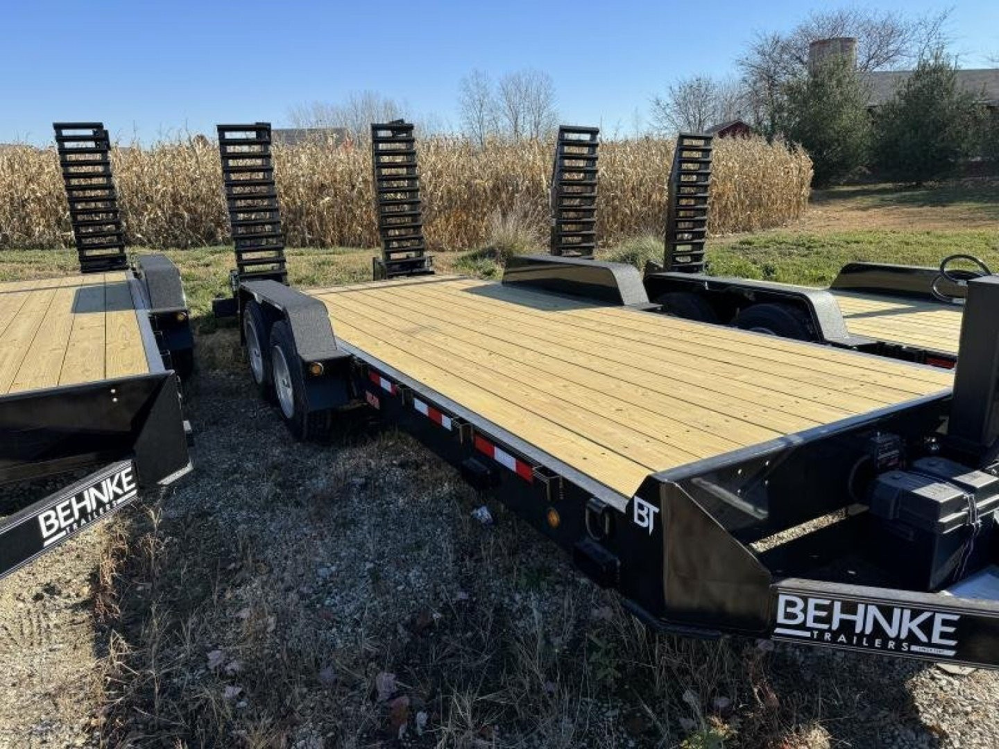 New 2024 Behnke CBCT2016E-S Equipment Trailer 83X20 TA BEAVERTAIL W/RAMPS (GVW:16000)