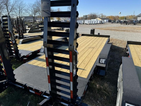 New 2024 Behnke CBCT2016E-S Equipment Trailer 83X20 TA BEAVERTAIL W/RAMPS (GVW:16000)