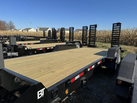 New 2024 Behnke CBCT2016E-S Equipment Trailer 83X20 TA BEAVERTAIL W/RAMPS (GVW:16000)