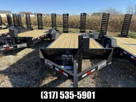 New 2024 Behnke CBCT2016E-S Equipment Trailer 83X20 TA BEAVERTAIL W/RAMPS (GVW:16000)