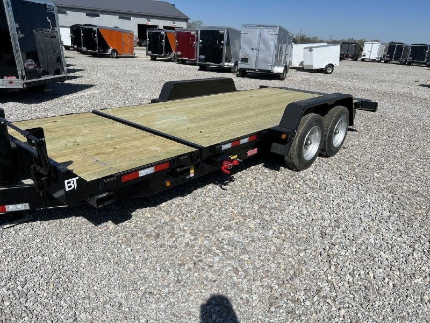 New 2025 Behnke TBCT2016ET Equipment Trailer 83X20 TA PARTIAL TILT (GVW:16000) BLACK